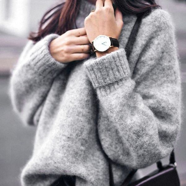 

sweater women turtleneck autumn spring warm long sleeve sweater casual loose knitwear pullover roupas feminina ropa mujer, White;black