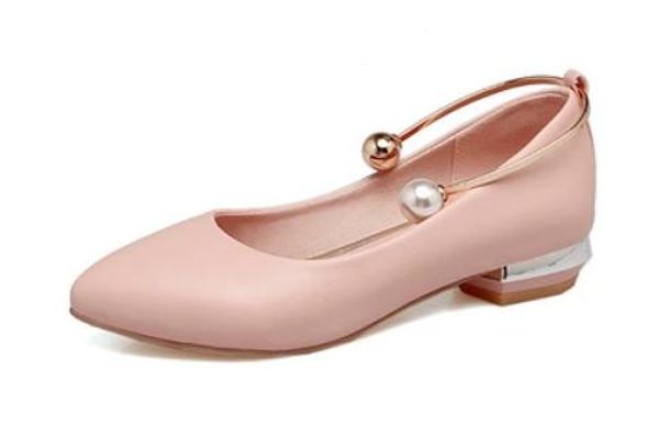 

2019 women's shoes in spring and autumn with new style low heel pointed end @85, Black