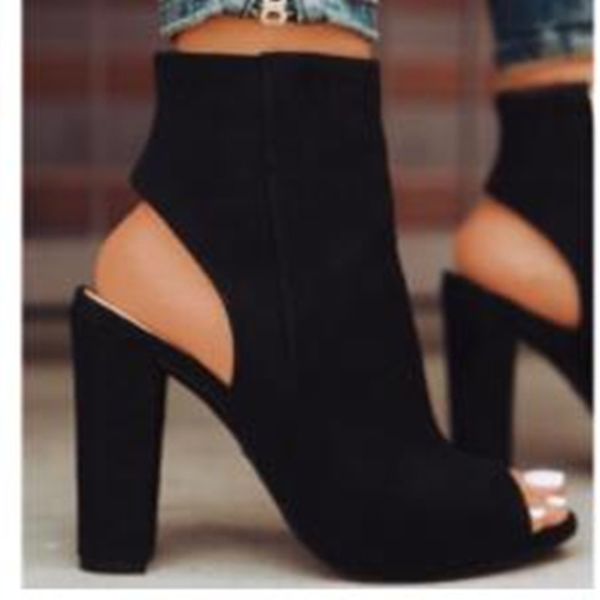

womens high heels shoes casual party platform pumps peep toe shoes lady plus big large size 40 41 42 43, Black