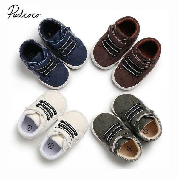 

pudcoco 2020 new fashion baby boys girls sneakers leather sports crib soft first walker shoes first walkers for 0-18m