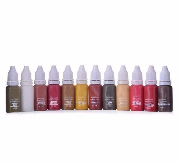 

2019 NEW High quality lip tattoo pigment ink 12 permanent tattoo machine 15ml