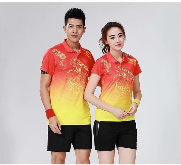 

china wind receive a prize serve badminton serve suit men and women group purchase match jersey jersey, Black