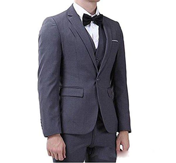 

настроить 3 шт костюм свадебный смокинги groom tuxedos с нотч single button center vent men blazer (куртка + брюки + жилет, White;black
