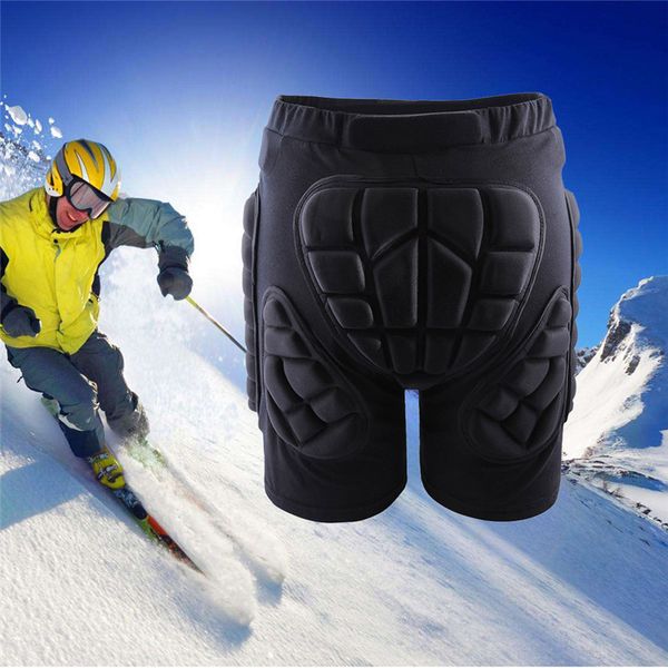 

outdoor sports skating snowboard protection ski protective gear skating protection hips padded shorts sports protection accessories, Black;gray