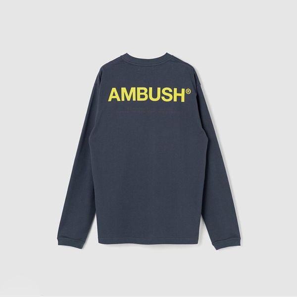 

19fw ambush workshop exclusive logo tshirt printed tee long sleeves men women casual simple street skateboard fashion ab t-shirt, White;black