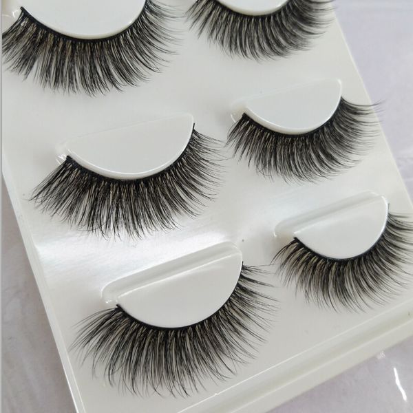

pure hand cotton thread false eyelashes messy soft natural thick fake eyelashes 3d three dimensional makeup tools eyelashes-x11