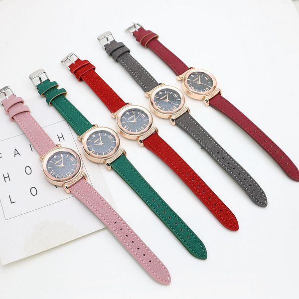 

nueva moda gogoey marca oro rosa relojes cuero de las señoras las mujeres vestido casual cuarzo reloj de pulsera reloj de mujer, Slivery;brown