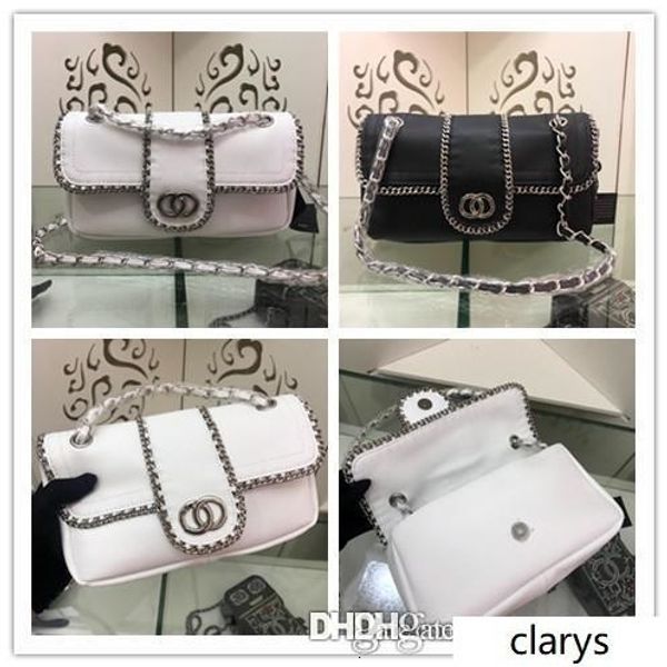 

2019 классический двухместный закрылков cf vintage bag-medium large black white овчины размер: 25 * 14cmcm