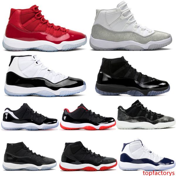 

concord 11 11s basketball shoes white metallic silver vast grey gym red 72-10 space jam mens womens designer sport trainer sneakers with