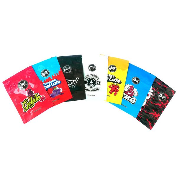 

Сумка гаско 3.5 G упаковывая мешки mylar fourlato Gaslato 7 видов smellproof доказательства ребенка resealable мешки YUKMOUTH кой-Лато БДХ