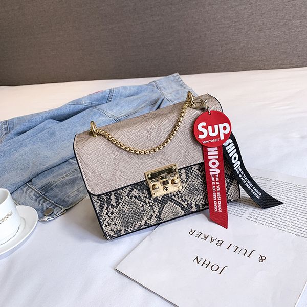 snake print sling bag