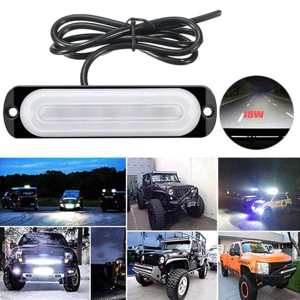 

dc 12v led work light bar floods spot offroad 4wd car suv driving fog lamp