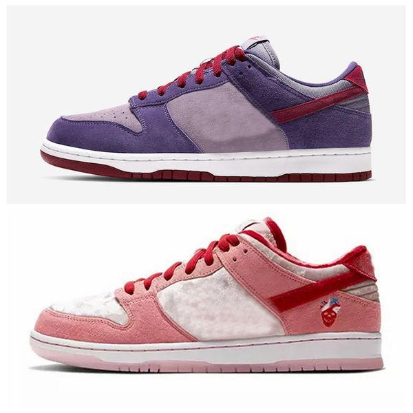 

2020 new sb low plum strangelove x dunks running shoes women mens skateboard trainers sneakers cu1726-500