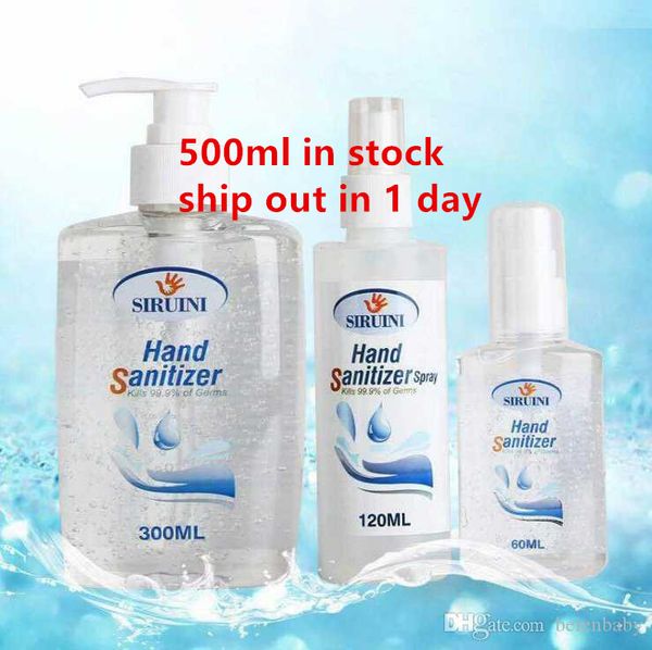 

siruini hand sanitizer disposable gel hand sanitizer travel mini sanitizer 60ml 120ml 240ml 300ml 500ml selling drop ship