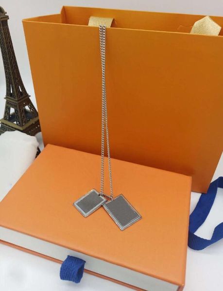 

new luxury designer pendant necklaces fashion necklace for man woman necklaces designer jewelry pendant excellent quality, Silver