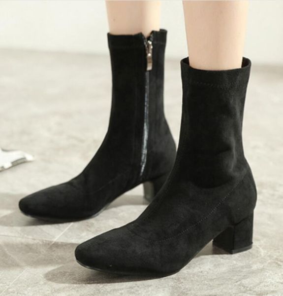 

дизайнеѬ комоѬ епле женка обђв мода зимние апоги квадѬана голова маѬи, Black