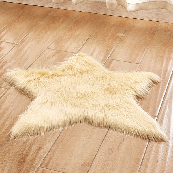 

artificial wool sheepskin home carpets shaggy rugs floor mat for living room faux fur carpet for bedroom irregular long plush area rug carpe