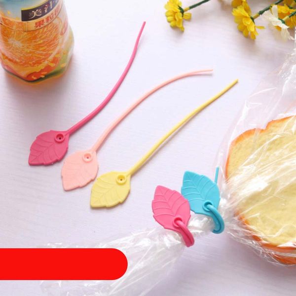 

silicone leaf shaped food bag clip snacks sealing clips durable moisture proof tie kitchen tools