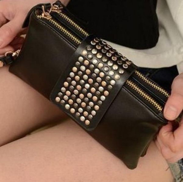 

мода ужин сумка дамы клатч 2020 корейский новый стиль дамы бумажник заклепки женщины банкет