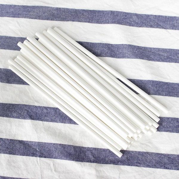 

25pcs/pack biodegradable white black paper drink straws wedding party birthday decor supplies