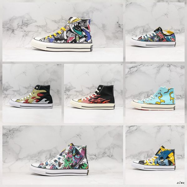 

convas chuck 70s canvas 1970 flame designer sneakers for men women classic canvas sport shoes 1970 sneakers for street wearing, Black