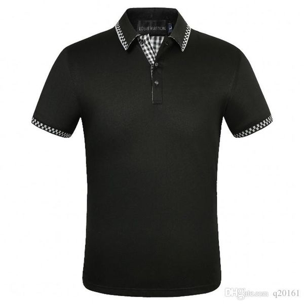 

2020 new luxury embroidery lapel t shirts for men fashion brand shirt printing the embroidery mens polo shirt casual short sleeves