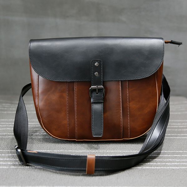 

new flow chest bag men's one shoulder fashion small bag with diagonal pu leisure