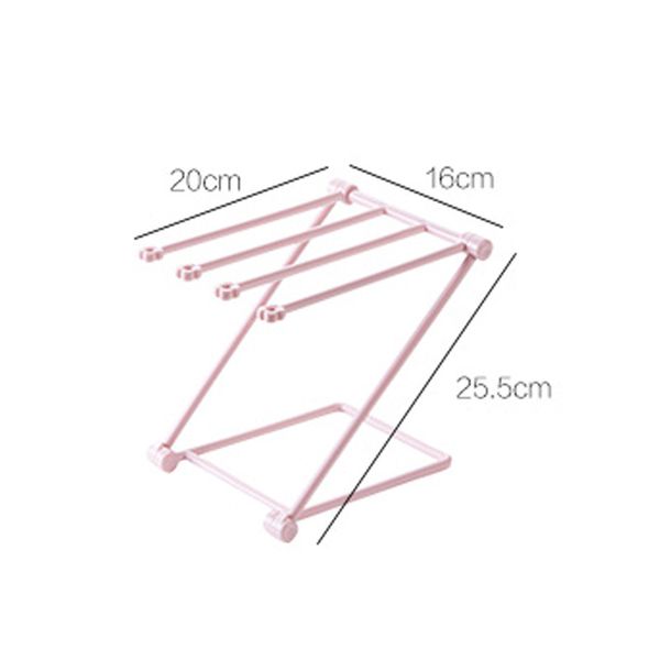 

foldable towel holder for kitchen bathroom multi-function plastic rag rack