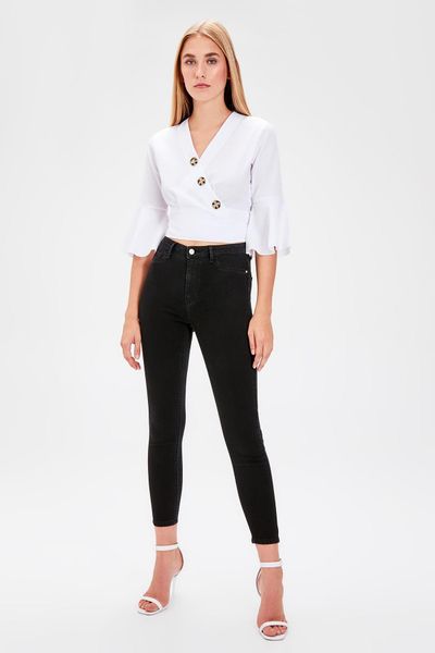 

trendyol черный нормальный талии jegging джинсы twoaw20je0011, Blue