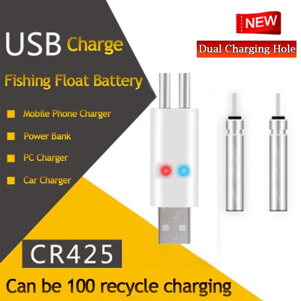 

brand new fishing floats rechargeable cr425 battery match usb to use suit for different charger devices