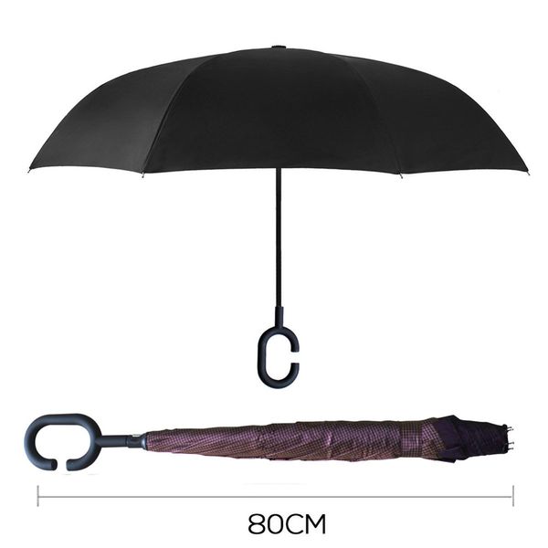 

обратный зонтик девушка мужчины перевернутый зонтик с ручкой ветрозащитный непромокаемые солнцезащитный крем уф-леди дождя и ливня двойного