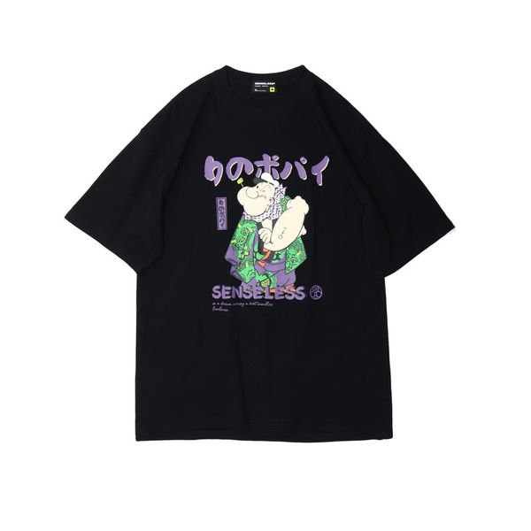 

summer mens designer t shirts fashion harajuku funny printed white black short sleeve streetwear cotton big size t59