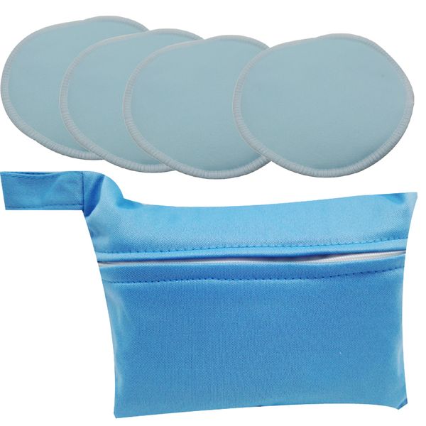 

ultra soft bamboo nursing pad reusable wasahable stay dry breast pads, White
