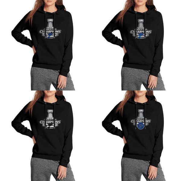 2019 St Louis Blues 2019 Stanley Cup Champions Black Womens Hoodie Fleece Sweatshirt Warm Locker Room 4 Signature Hometown Structured In The From