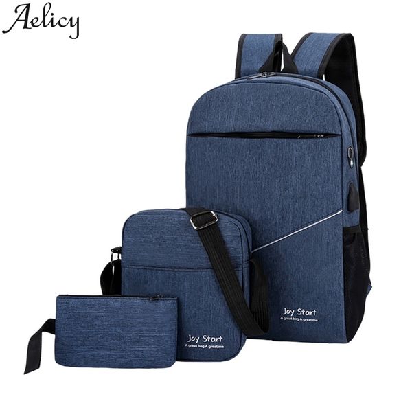 

aelicy 2019 men canvas backpack shoulder bags backpack schoolbag women fashion business bags school bag for teenagers rucksack