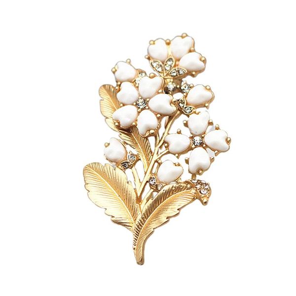 

1pc flower shape brooch stylish retro brooch creative alloy sweater breastpin clip corsage, Gray