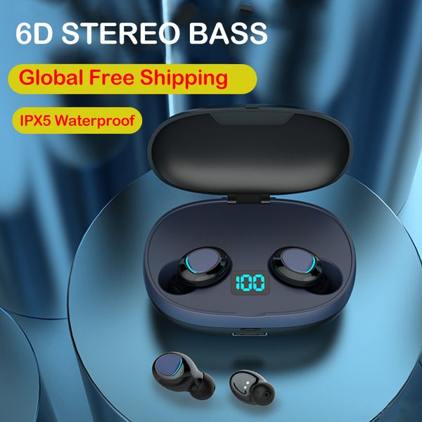 

mini wireless bluetooth earphone noise canceling headphone sport tws waterproof headset earbuds in ear buds stereo with mic hd