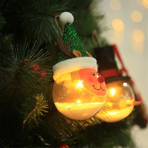 

lighted bubble granule christmas ball cartoon creative christmas tree ornament
