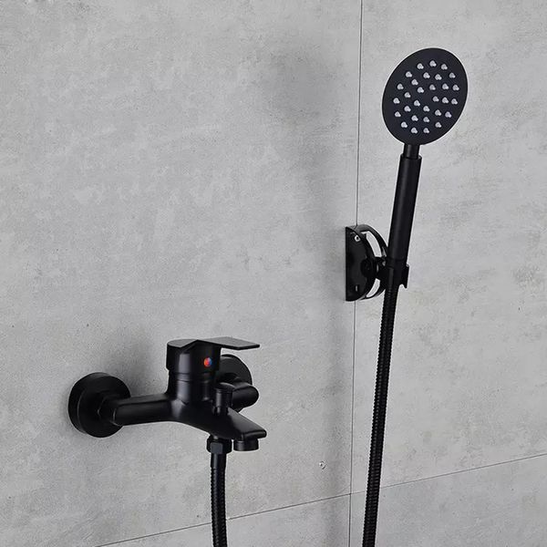 2020 Liuyue Black Color Bathroom Shower Faucet Set Bathtub Faucet