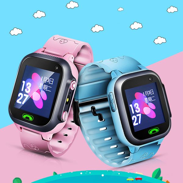 

kids smart watch with camera lighting gps smart watch sleep monitor sos baby clock 2g sim anti-lost children's smartwatch