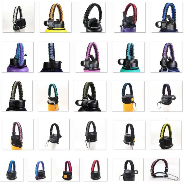 

strap water bottle handle for wide mouth bottles fits 12oz to 64oz bottles drinking accessories for hiking carabiner fa2120