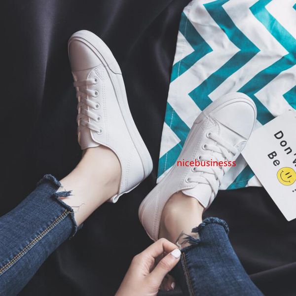 

new women casual sneaker triple black fashion womens outdoor shoes pure white all-match cloth shoes size 36-39