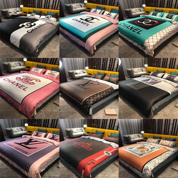 

fashion luxury brand huaxin printed cotton bedding set fashion comfortable three piece quilt cover pillow cover quilt cover home textile