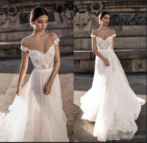 Discount Vintage Lace Bohemian Wedding Dresses Summer Beach