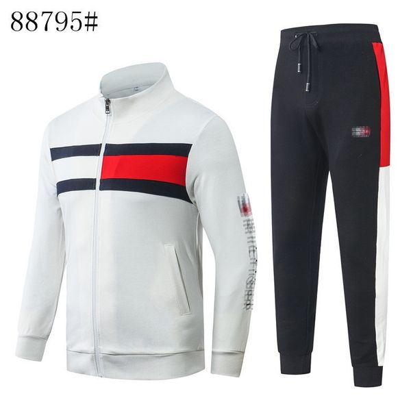 

2020 весной и осенью досуг спортивный костюм свитер спортивный тренд изысканный вышивка мужской досуг мода мужской костюм, Gray