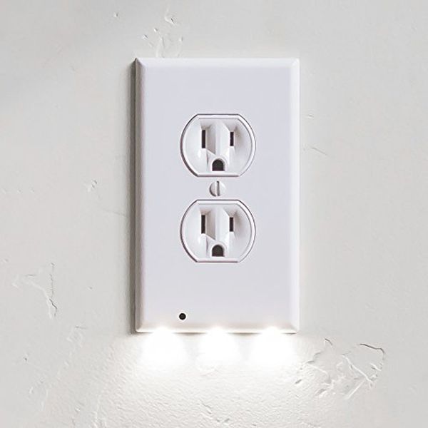 

plug cover led night light pir body motion sensor angel wall outlet plug coverplate socket switch cover stickers night lamp