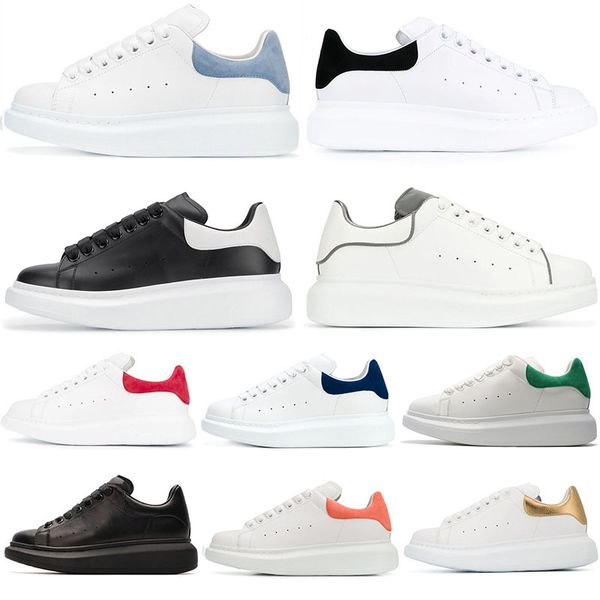 

2019 luxury de igner hoe 3m reflective white black leather ca ual hoe for women men girl pink gold red fa hion comfortable flat neaker