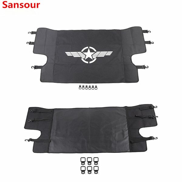 

sansour stowing tidying for wrangler jl 2020 car luggage carrier trunk curtain cover for wrangler 2020 car accessories