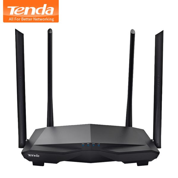 

tenda ac6 1200mbps wireless wifi router dual band 2.4ghz/5.0ghz 11ac smart wifi app remote manage english firmware