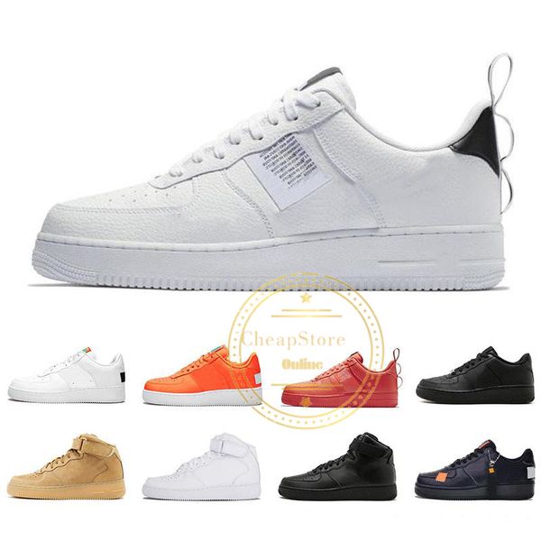 

2019 1 classic black white dunk men women casual shoes red one sports skateboarding high low cut wheat trainers sneakers 36-45, White;red